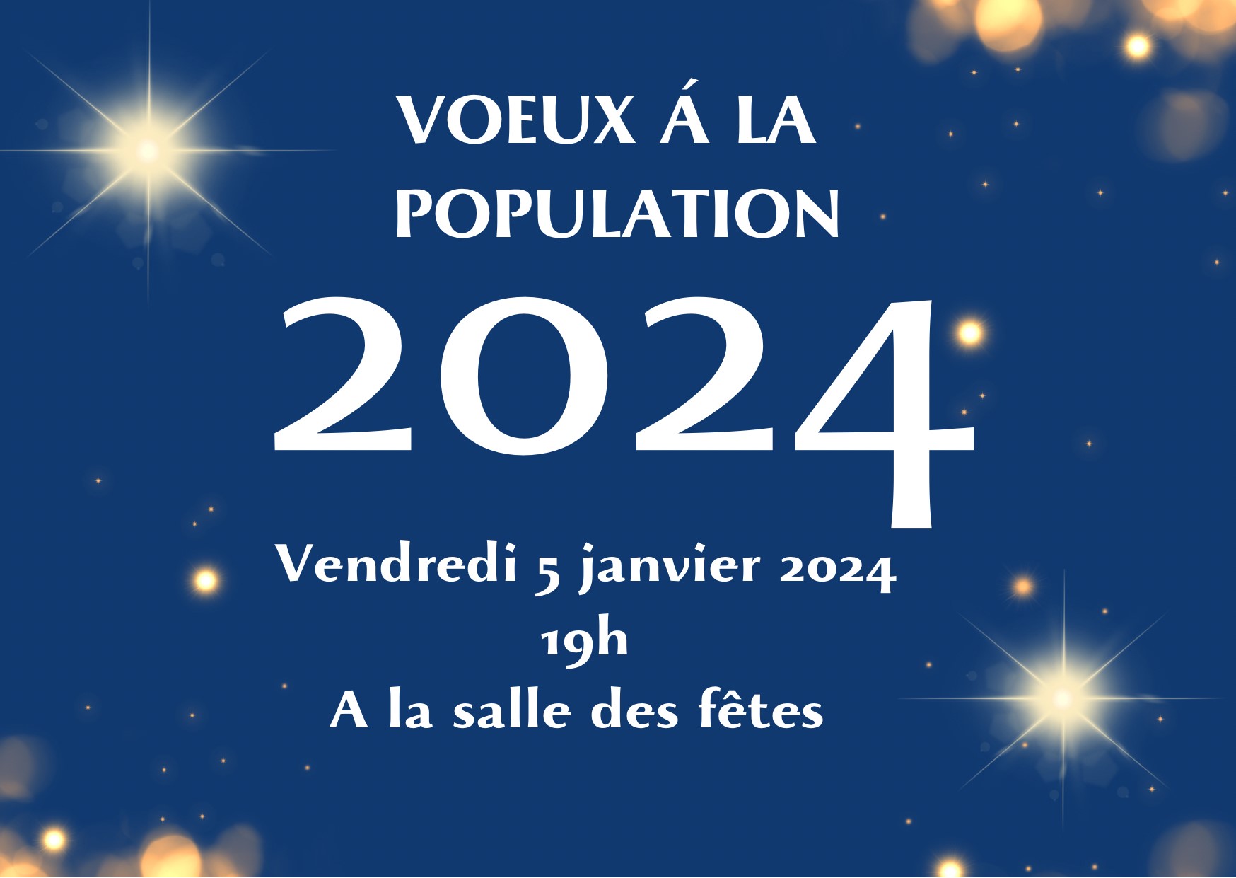 Voeux à la population