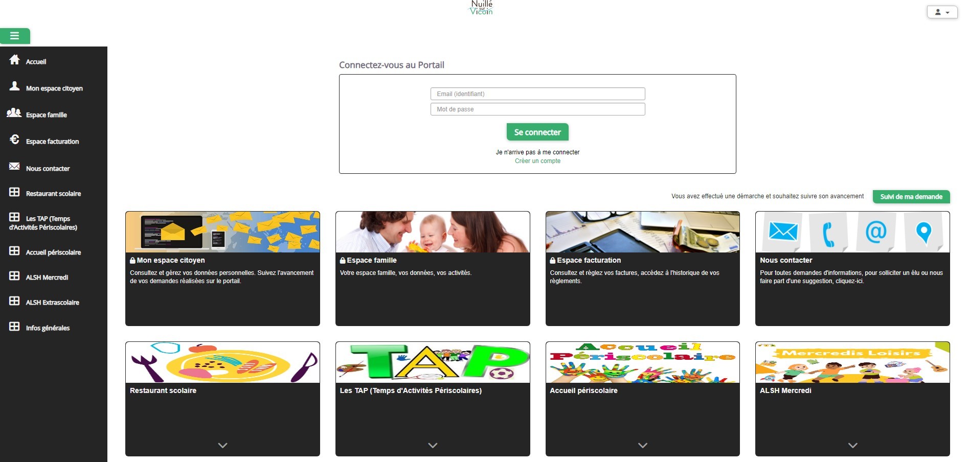 Bienvenue sur votre Espace Citoyen