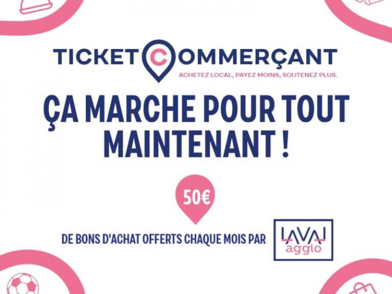 Affiche Ticket Commerçant