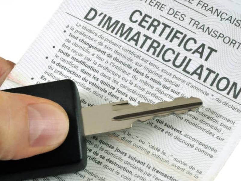 Précision carte grise - certificat d'immatriculation