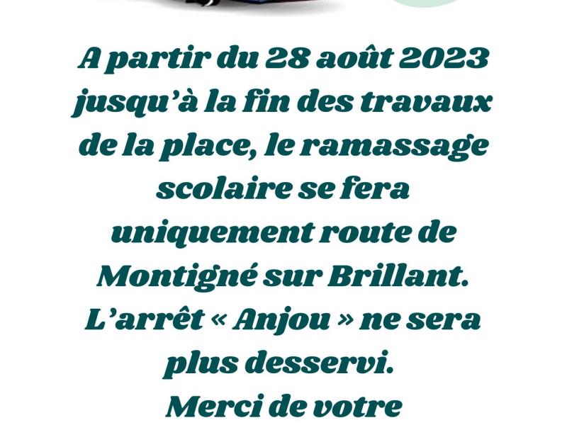 Transport Scolaire information importante