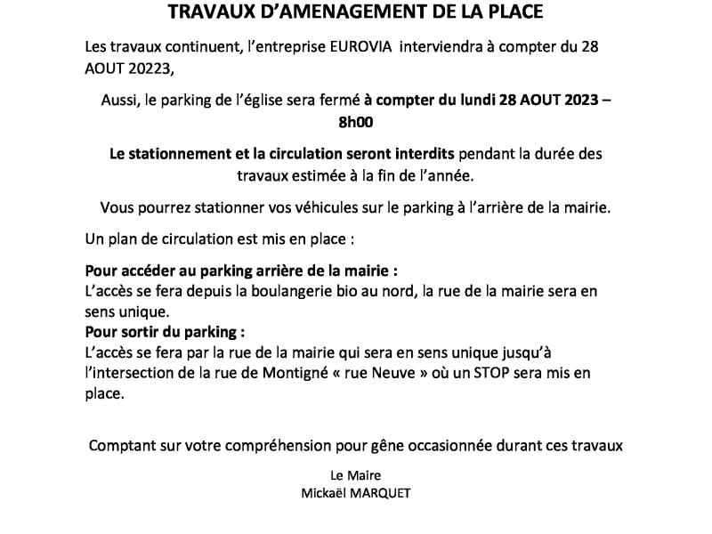 Modification temporaire du sens de circulation