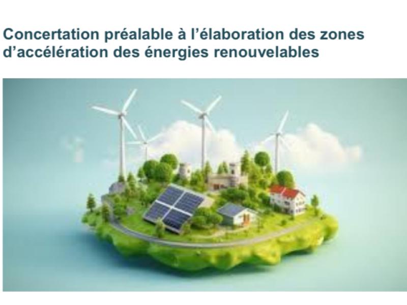 Concertation préalable à l’élaboration des zones d’accélération des énergies renouvelables