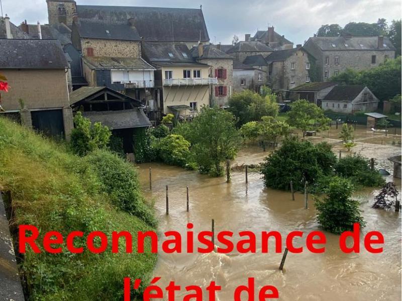 Reconnaissance de l'état de Catastrophe Naturelle